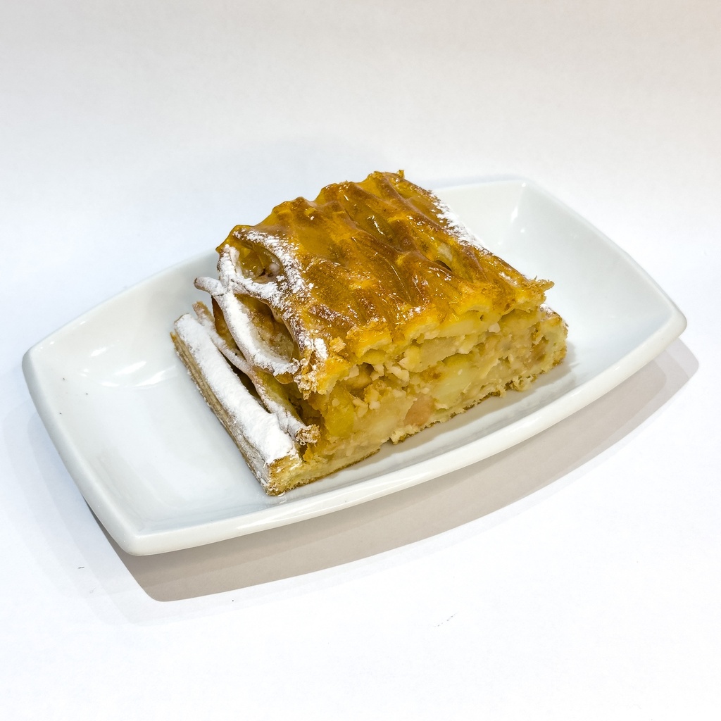 Apfelstrudel con castañas