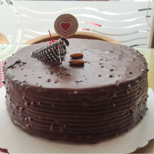 Selva negra con Crema de avellanas